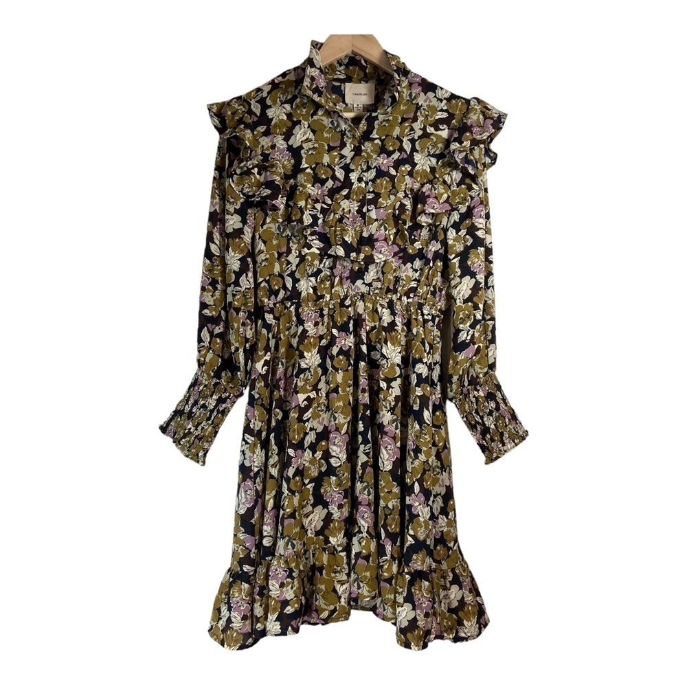 I. Madeline Ruffled Floral Mini Dress NWT